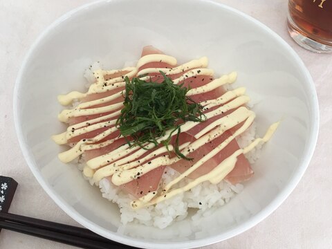 1人ランチに♪♪生ハム青じそマヨペッパー丼♡